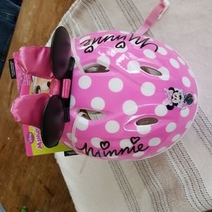 Toddler girls Minnie Mouse bicycle helmet ,size 3 to 5 years